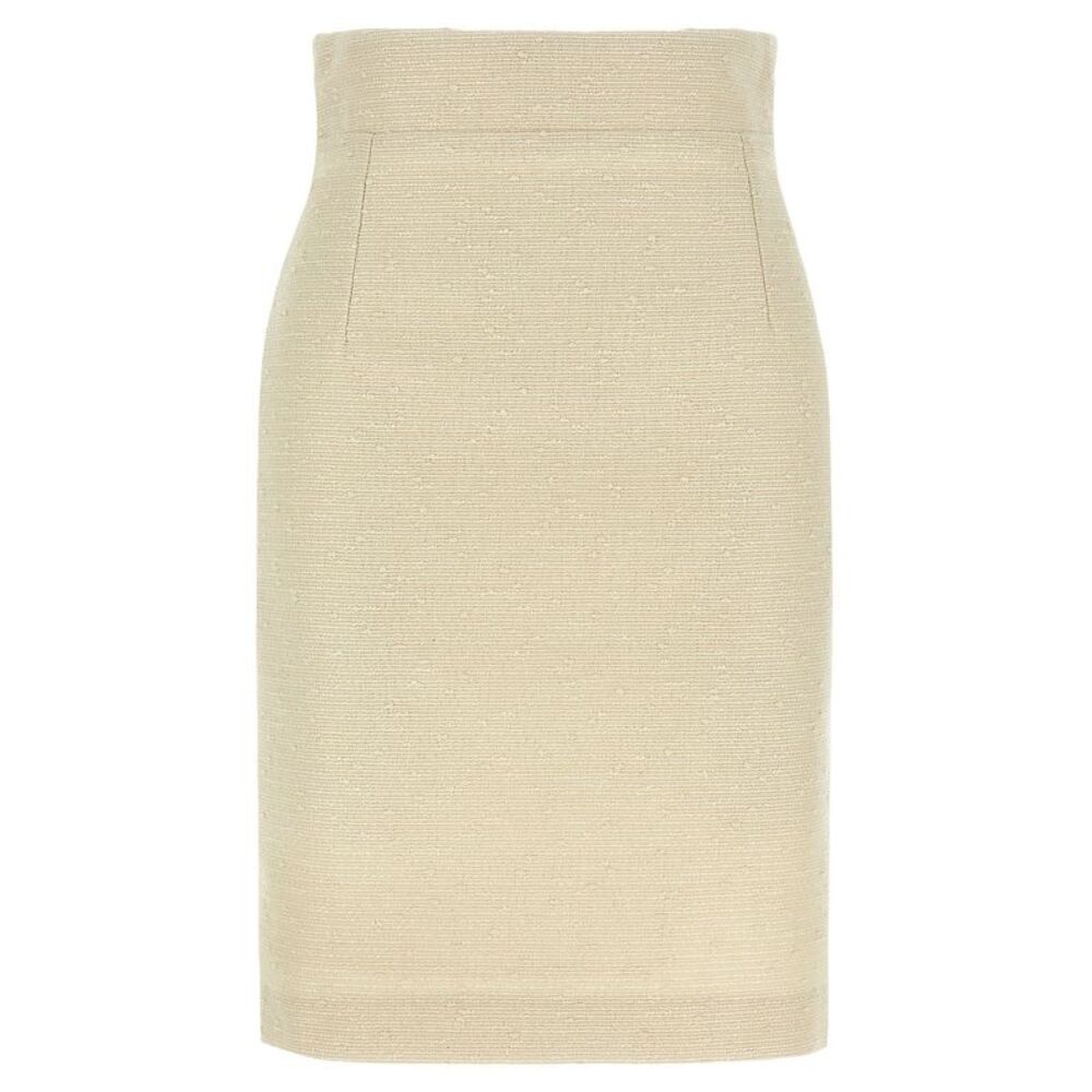 Tagliatore Beige Cotton Midi Women's Skirt